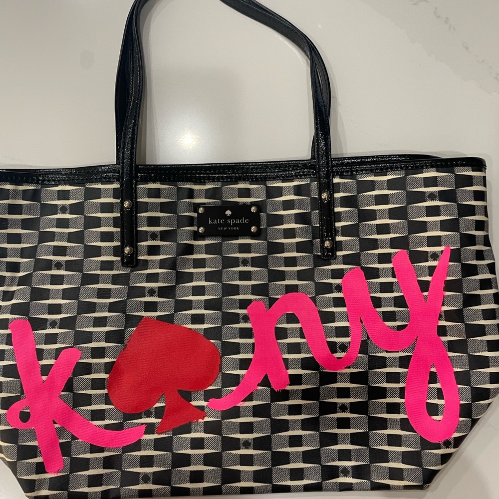 Kate Spade Black and Red Tote Bag - Picture 7 of 7